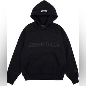 Black essentials hoodie